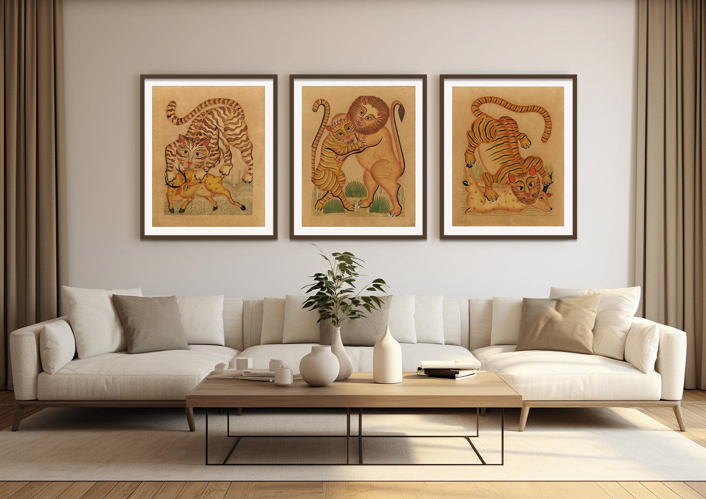 Durjaya 2 Kalighat Art Print