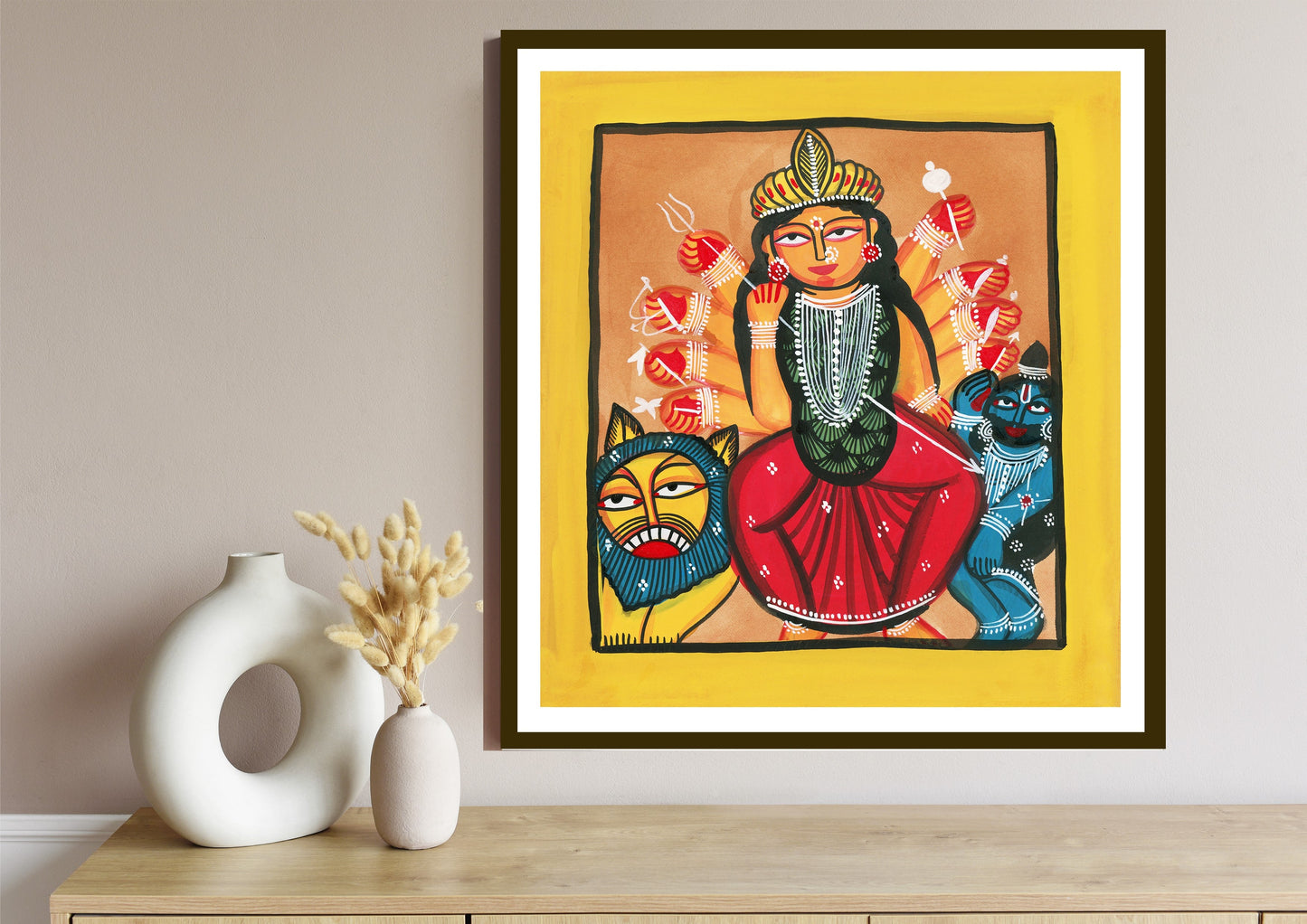 Bhavani Kalighat Art Print