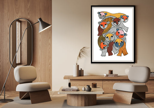 Baagh Gond Art Print