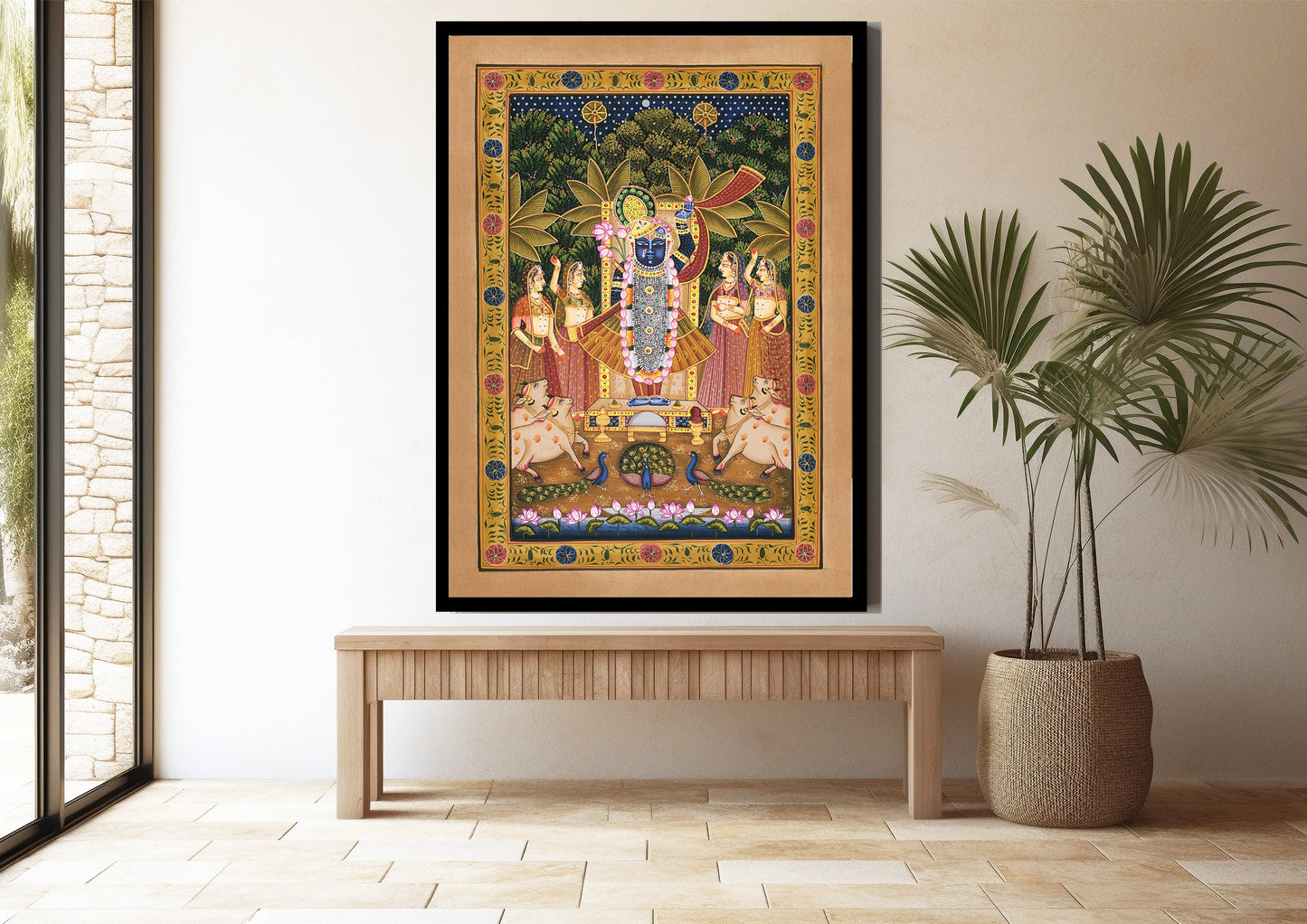Shrinath Ji Pichwai Art Print