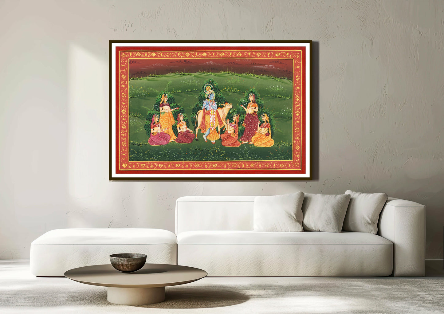 Giridhar Gopal Pichwai Art Print