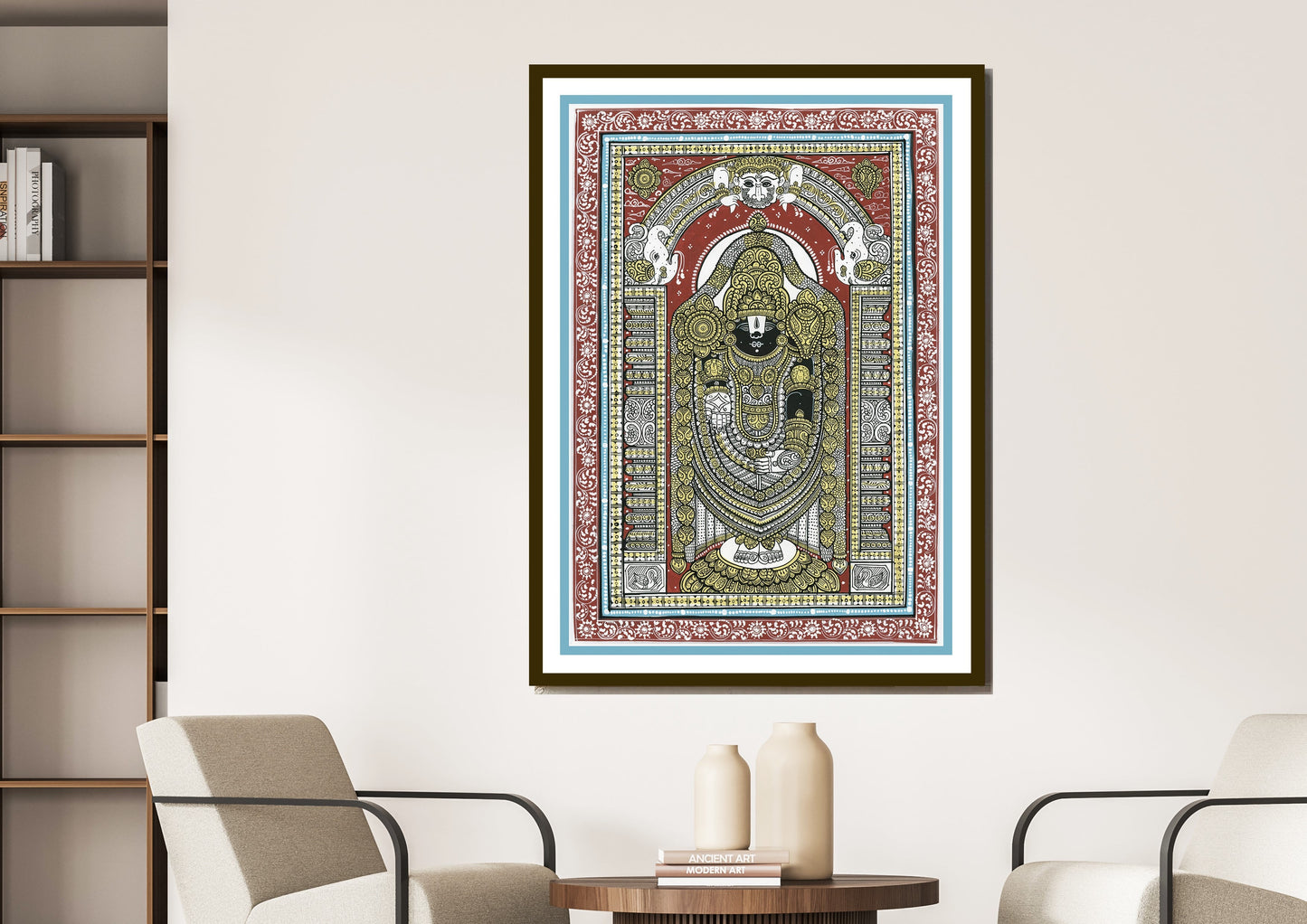 Shri Venkateshwara Darbaar Pattachitra Art Print