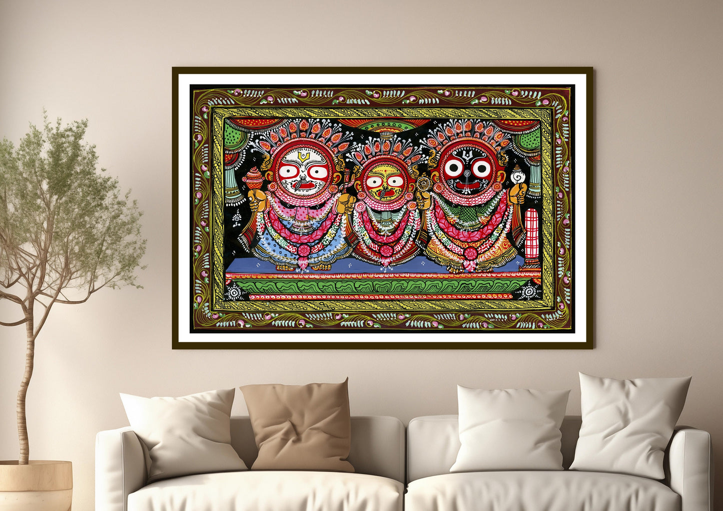 Shri Jagannath Darbaar Pattachitra Art Print
