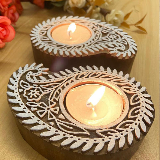 Ambi Handcrafted Candle Light Holder - Set of 2