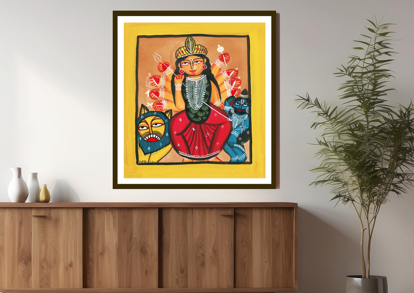 Bhavani Kalighat Art Print