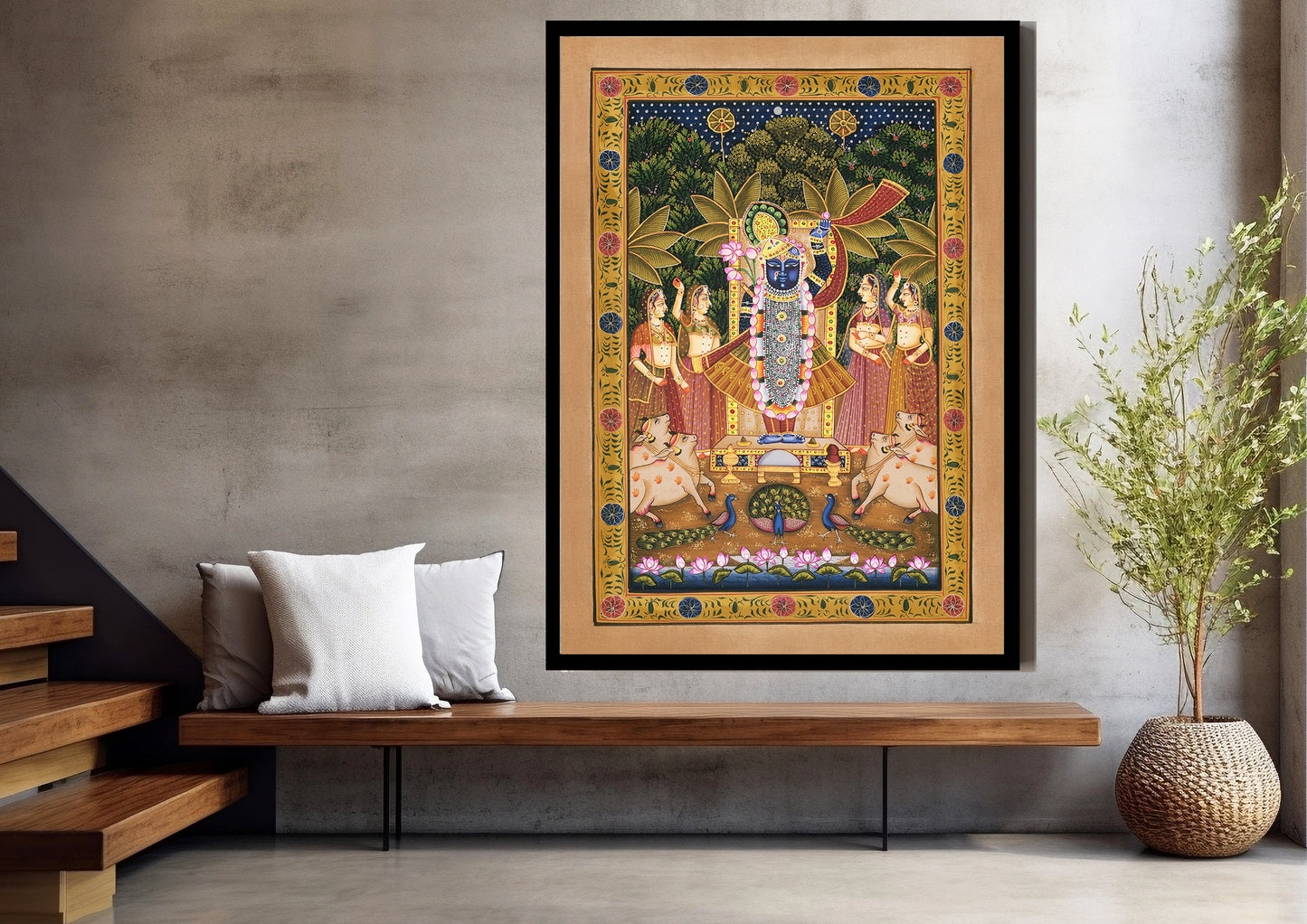 Shrinath Ji Pichwai Art Print