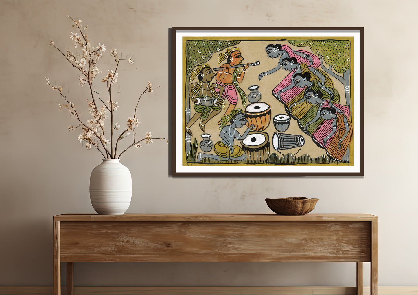 Tyohaar Kalighat Art Print