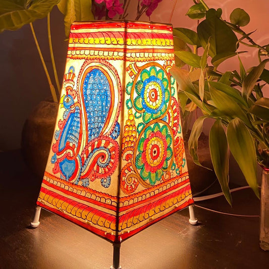 Morbaagh Kalamkaari Handpainted Lampshade