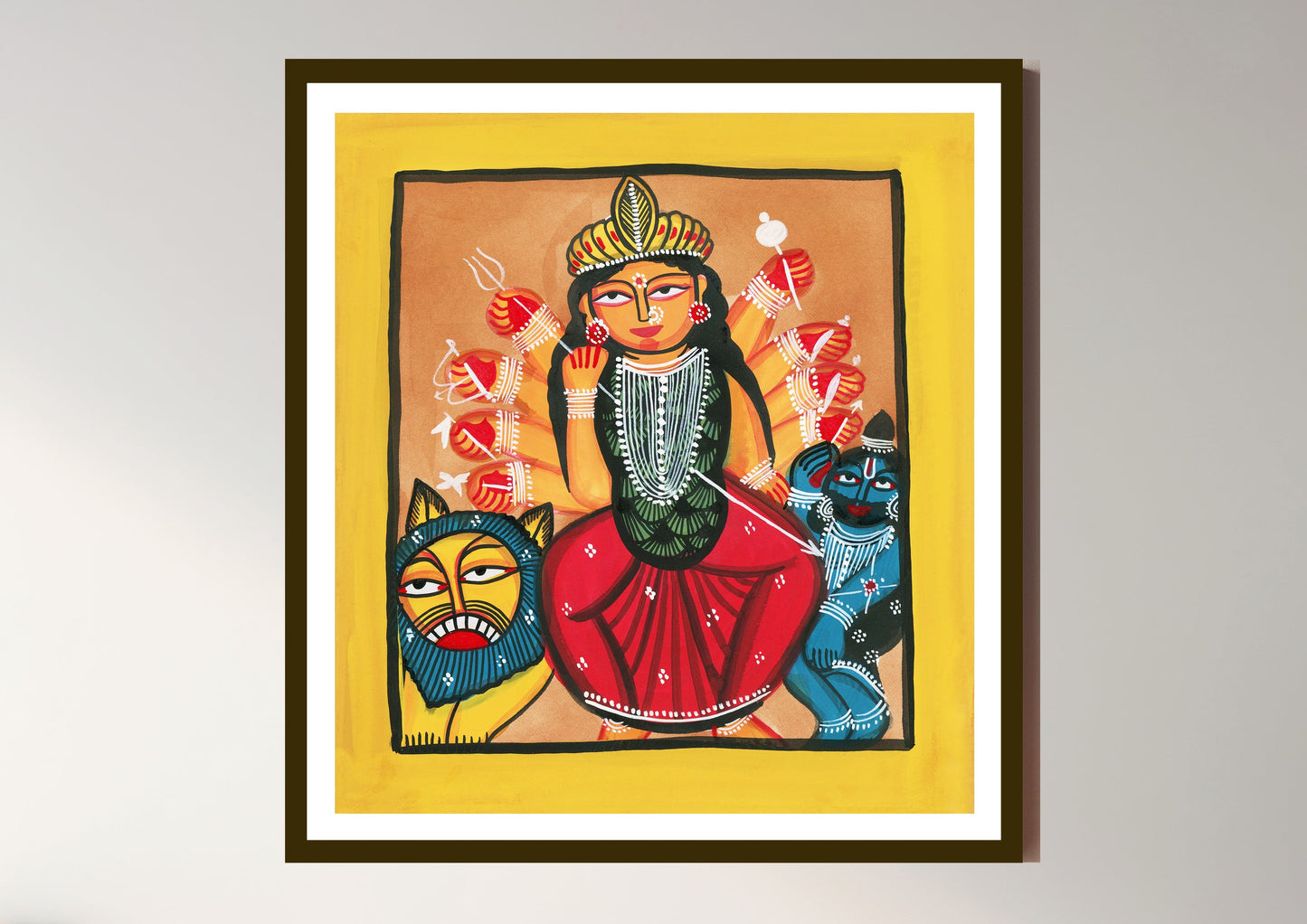 Bhavani Kalighat Art Print