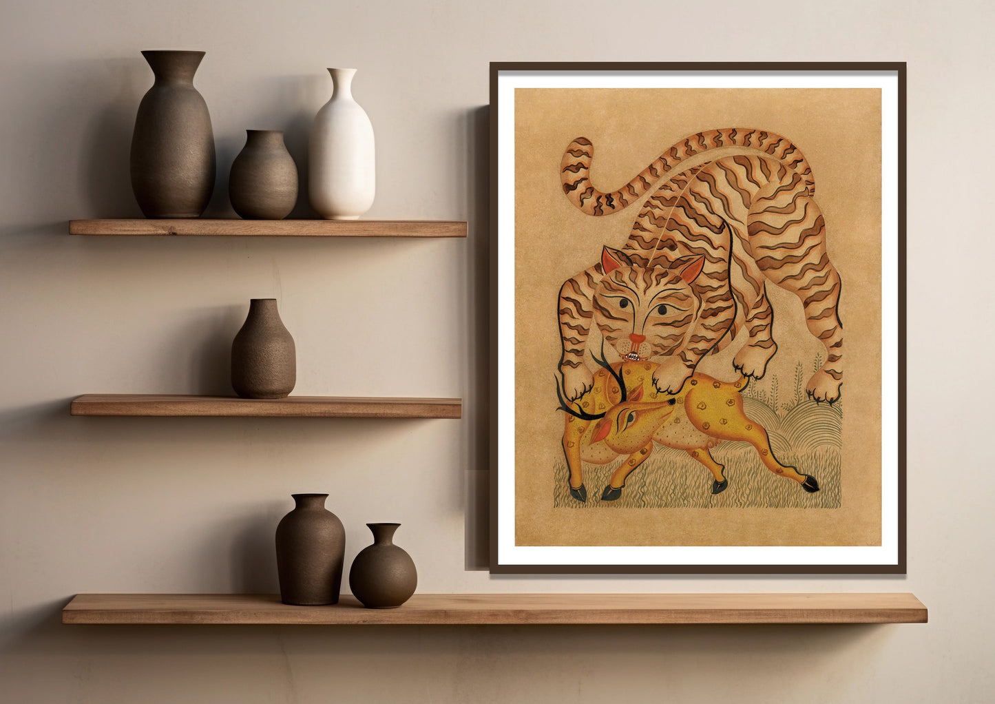 Durjaya 1 Kalighat Art Print