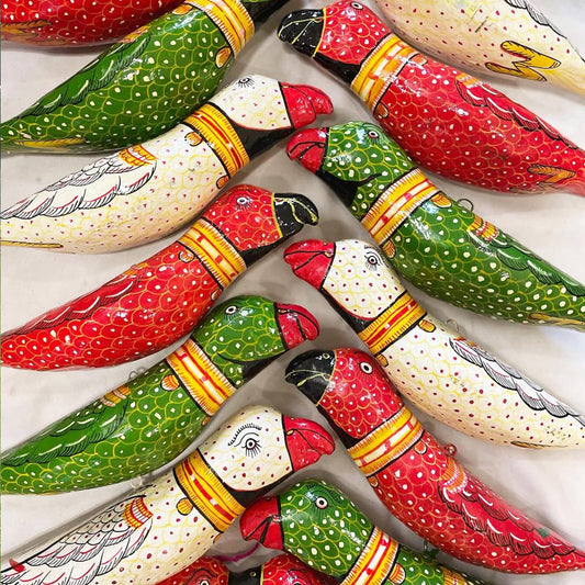 Handcrafted Parrot Bird Hangings