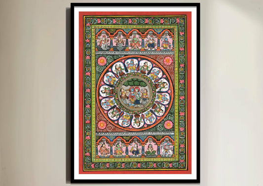 Das Avataar Pattachitra Art Print