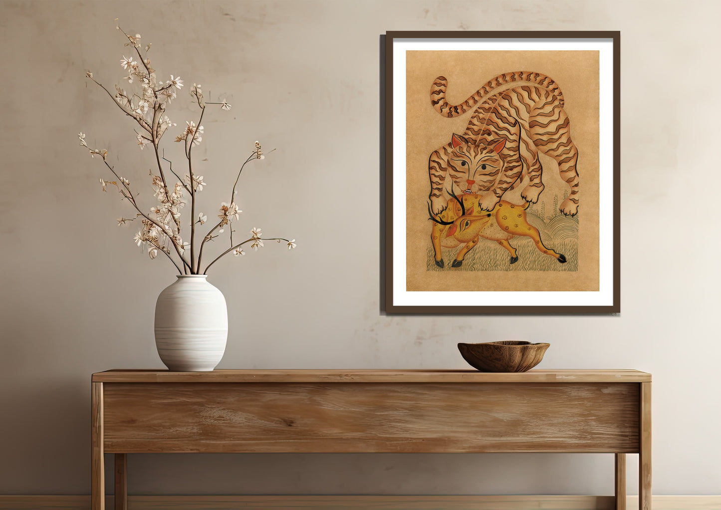 Durjaya 1 Kalighat Art Print