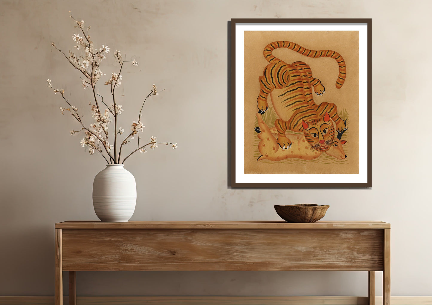 Durjaya 3 Kalighat Art Print