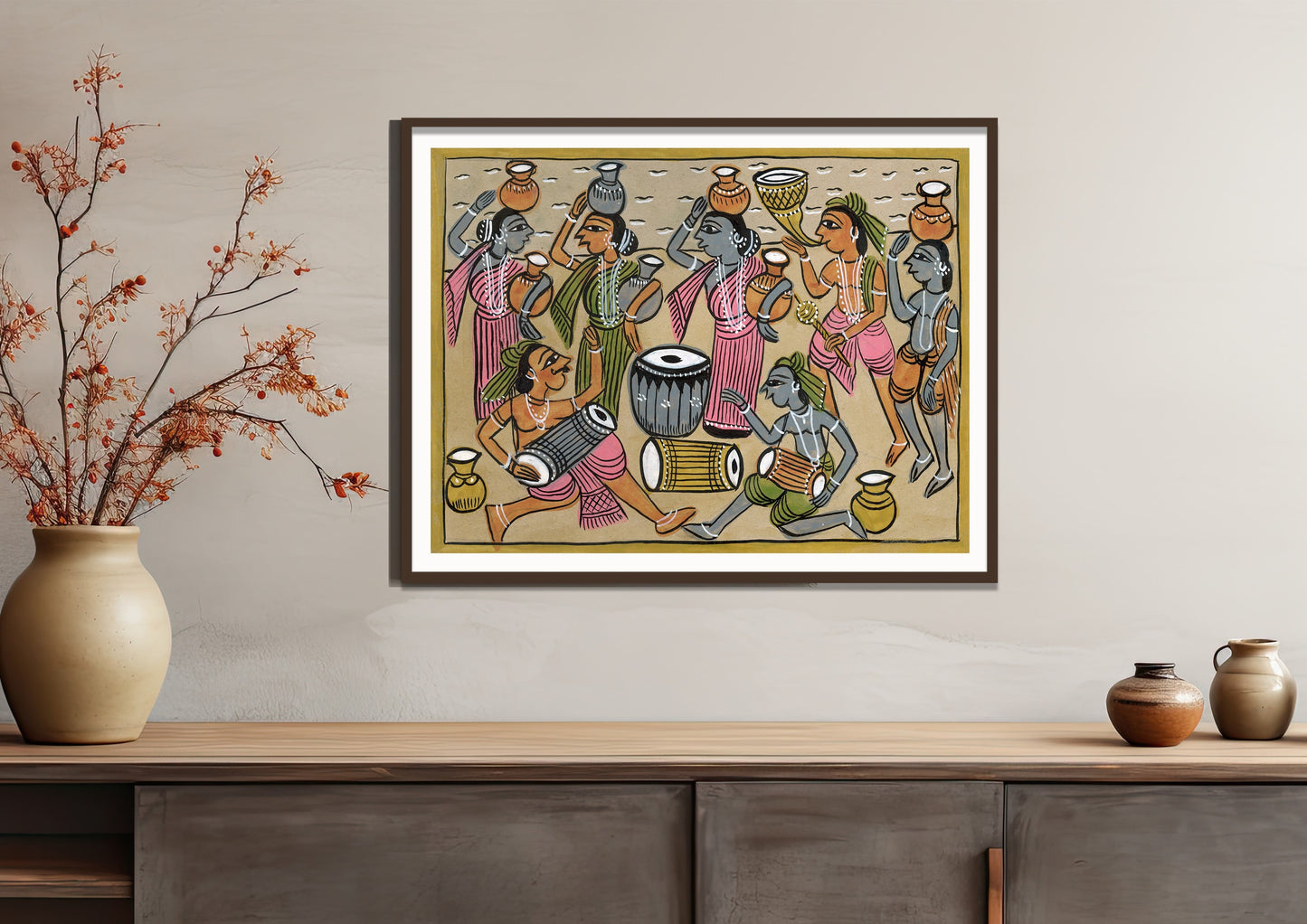 Mahotsav Kalighat Art Print