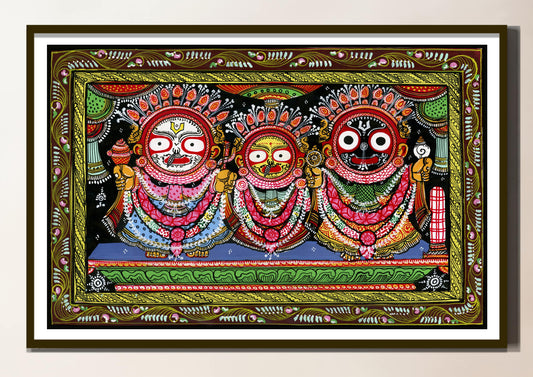 Shri Jagannath Darbaar Pattachitra Art Print